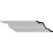 Ekena Millwork 5"H x 7 1/2"P x 9 3/8"F x 94 1/2"L Niobe Smooth Crown Moulding MLD05X07X09NI - alternate 1